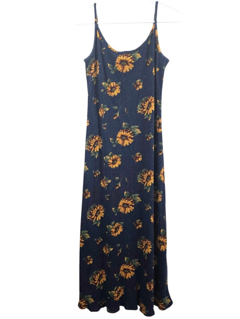 Vintage Y2K Sunflower Cottagecore Dress Size 7/8 Medium Summer Sun Dress USA - Picture 3 of 7